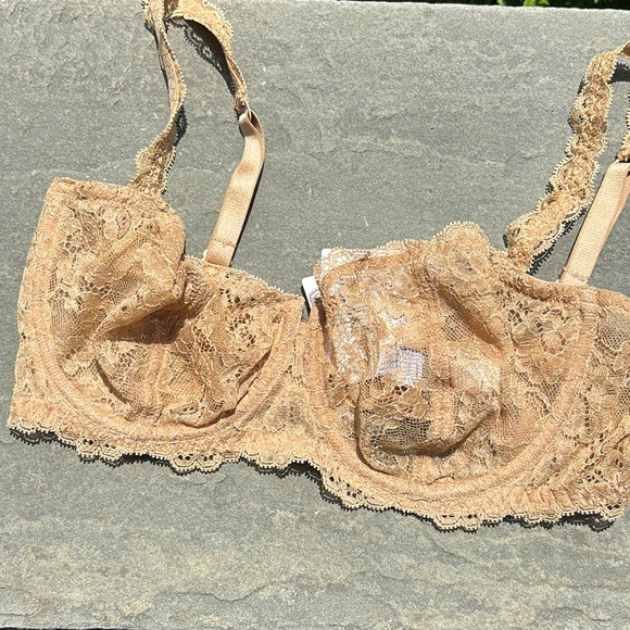 New NWT La Perla Villa Toscana Nude Lace Bra Romantica - Picture 2 of 7